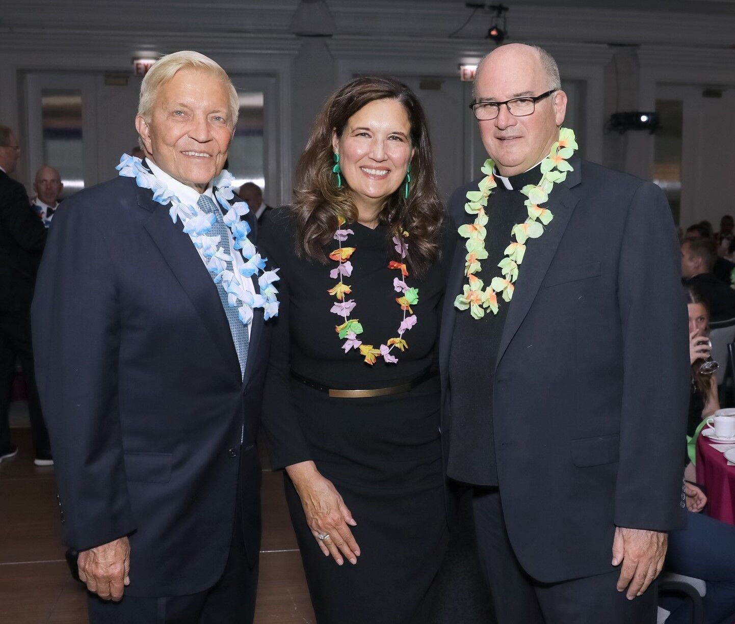 Bob and Nicki Fioretti with Fr. Paul White. (Mila Samokhina photo)
